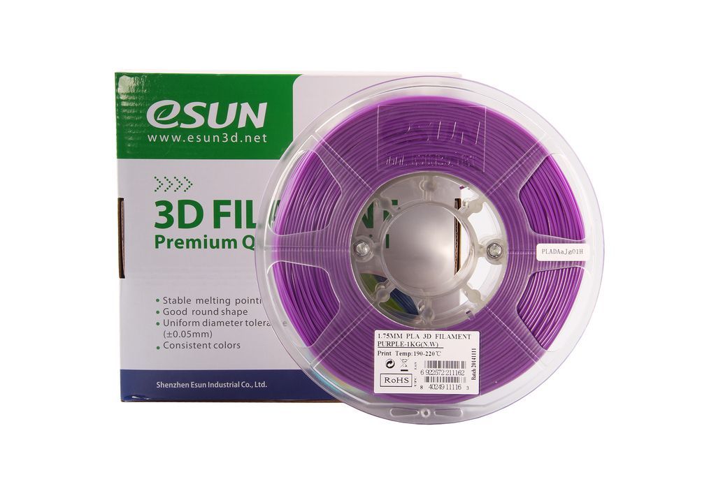 PLA+ пластик eSun, 1.75 мм, purple, 1 кг