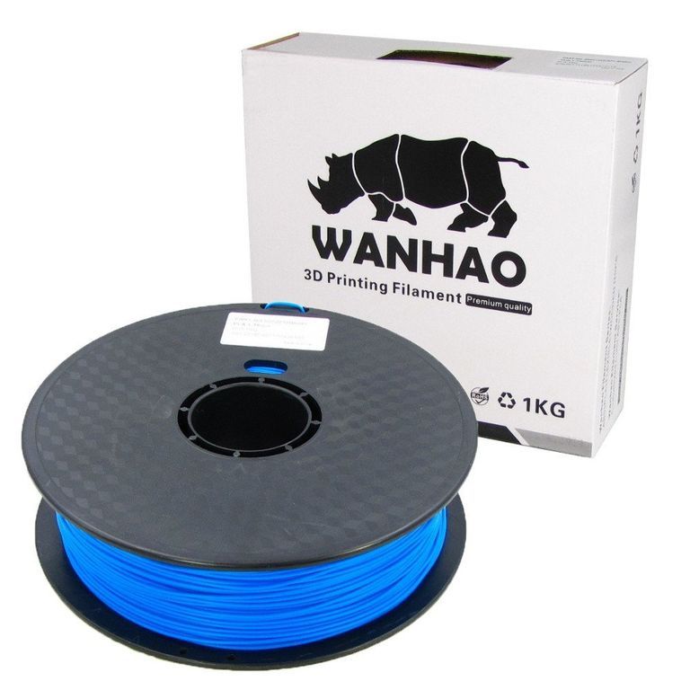 PLA пластик Wanhao, 1.75 мм, dark blue, 1 кг